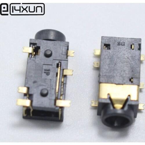 10PCS PJ-342 3.5mm Headphone jack PJ342 5Pin Audio Socket SMD 3+3 Pin Gold Plated Connector
