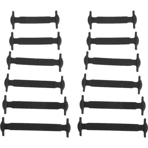 12x Kids Child NO TIE Silicone Shoelaces Shoe Laces for Canvas Sneakers Sporting