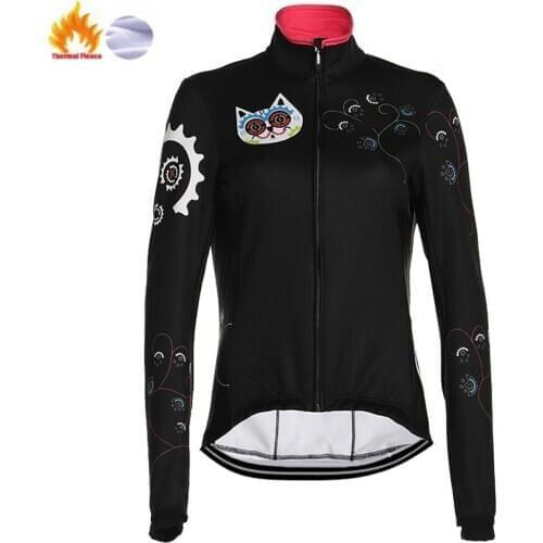 2020 Bolbeno cat Cycling Jersey Winter Cycling Clothing Long Sleeve Women Bicycle Jerseys Road Bike Shirts MTB Clothes Maillot