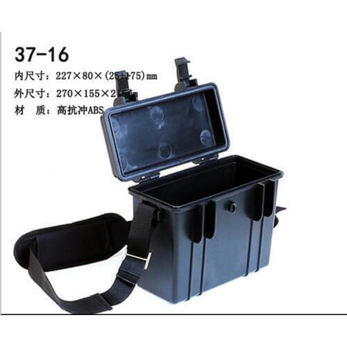 ABS Tool case toolbox Impact resistant sealed waterproof equipment camera storage case with pre-cut foam and strap 270X155X215MM