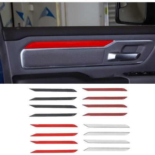 ABS Interior Door Decoration Strips Cover Trim for Dodge Ram 1500 2018-2021 Car Accessories