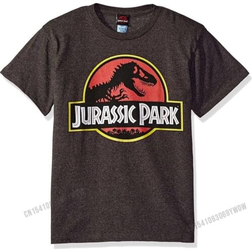 Jurassic Park Boys' Park Logo Graphic T-Shirt Top T-shirts Tops Shirt Funny Cotton Casual Customized Young
