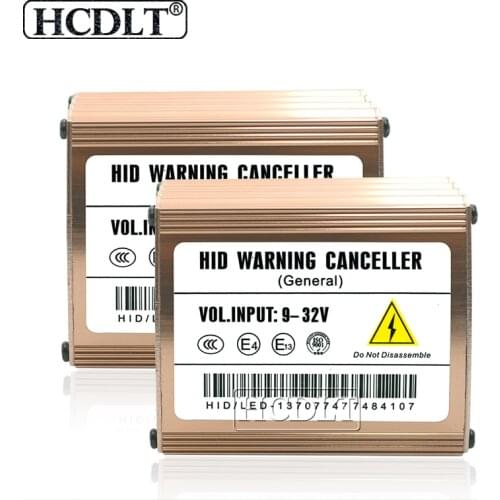 HCDLT 2PCS Car Light Canbus HID Decoder 12V/24V Error Free HID Warning Canceller Capacitor For H1 H3 H4 H7 H8 H11 9005 9006