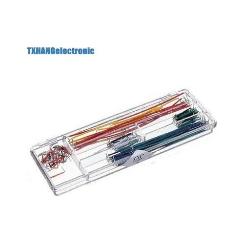 Integrated Circuits 140 pcs U Shape Solderless Breadboard Jumper Cable Wire Kit For Arduino Shield For raspberry pi