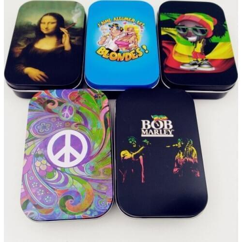 Tobacco Box Portable Moisturizing Seal Metal Storage Box Cigarette Case Ultra-thin Creative Personality Tobacco Box Metal