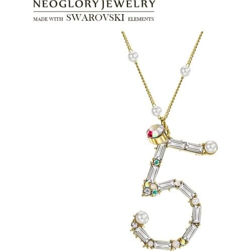 Женские ожерелья из жемчуга NEOGLORY China At AliExpress