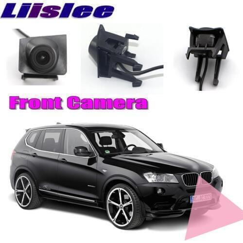 LiisLee Car Front Camera LOGO CAM Hood Mesh For BMW X3 F25 2011-2017 Front Grille CAM DIY Manually Control Channel Front Camera