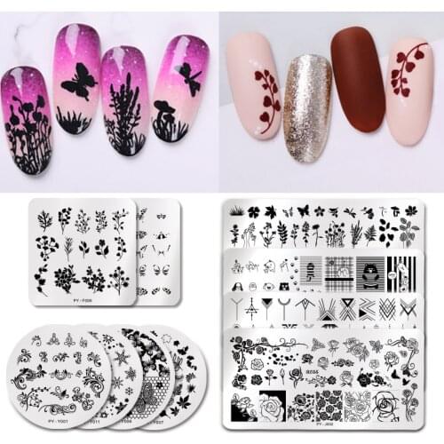 PICT YOU Nail Stamping Plates Snow Winter Nail Art Stamp Template idea nail Image Plate Stainless Steel Stencil Tools