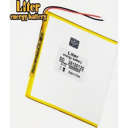 3.7V 6000mAH 35100130 Polymer lithium ion battery for for - DNS AirTab DUAL