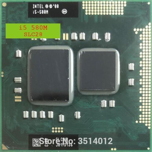 Intel Core i5-580M i5 580M SLC28 2.6 GHz Dual-Core Quad-Thread CPU Processor 3W 35W Socket G1 / rPGA988A