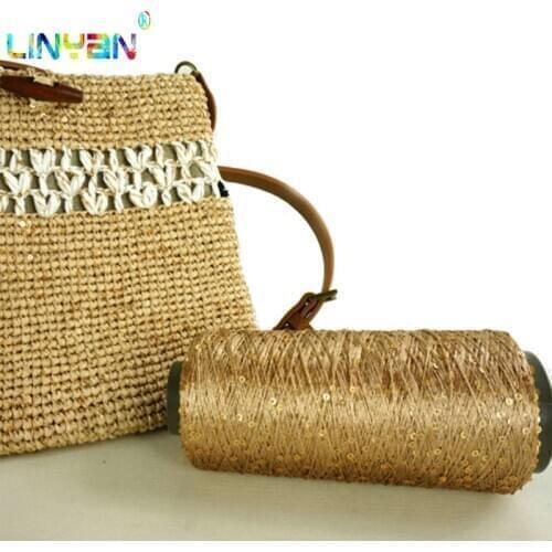 Yarn for knitting Paillette 1piece*250g yarn sequin knitting wool crochet hand thread Eco-friendly sweater scarf tippet t82