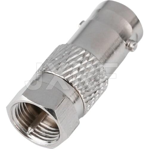 JX RF Connector BNC Female to F Male Coaxial Adapter