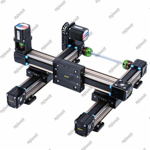 Mjunit timing belt linear guide slide actuator customized assembly long length with high speed gantry slide module manipulator