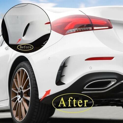 Rear Bumper Spoiler Air Vent Side Canards for Mercedes-Benz a Class W177 A200 A220 2019