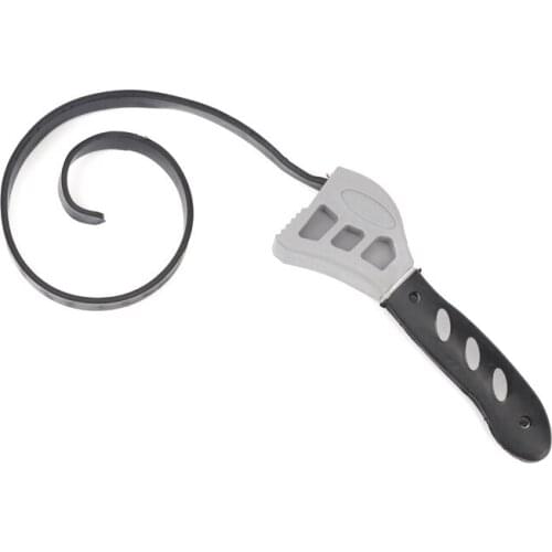 MACTANT 500mm Rubber Strap Universal Black Wrench Adjustable Spanner For Opener Oil Filter Car Repair Tool Torque Wrench CN