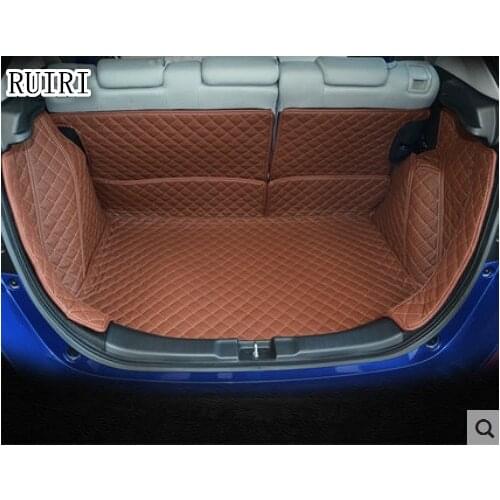 Top quality! Special car trunk mats for Honda Jazz 2018-2014 waterproof cargo liner mat boot carpets for Jazz 2016,Free shipping
