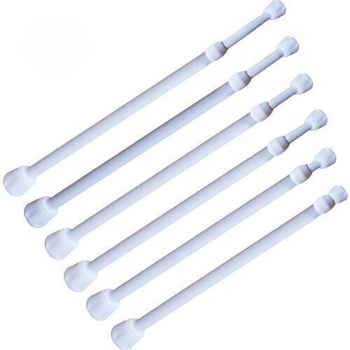 10pcs Shower Curtain Rod Extendable Poles Multifunctional Telescopic Bars for Wardrobe Bathroom Bedroom Window Tension Rod