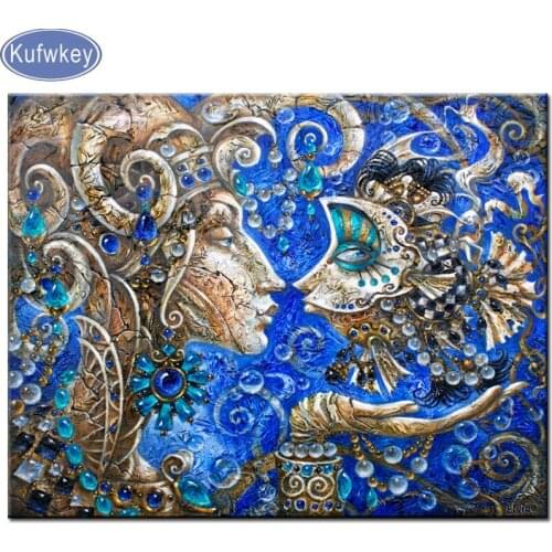 2019 New full square/round 5D diy diamond painting"fish Couple kissing"diamond embroidery pattern cross stitch mosaic decor
