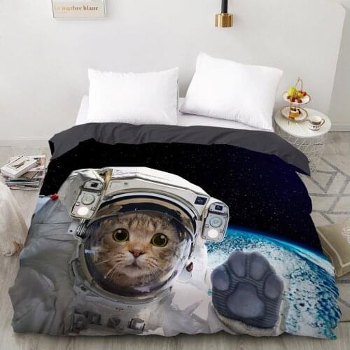 3D Duvet cover Quilt/Blanket/Comfortable Case Luxury Bedding 135 140x200 150x200 220x240 200x220 for Home animal Cat starry sky