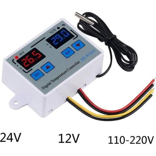 Digital LED Thermostat Digital Temperature Controller C/F for Incubator LED Relay 10A Heater XK-W1010