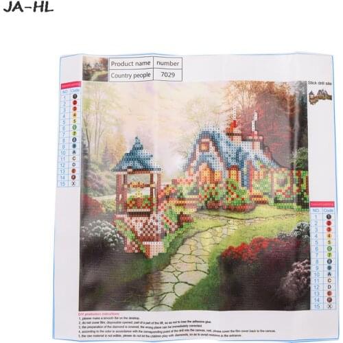 Rural Scenery Round Rhinestone Full 5D DIY Diamond Painting Needlework Diamond Embroidery Cross Stitch Home Decoration Art 1 Set