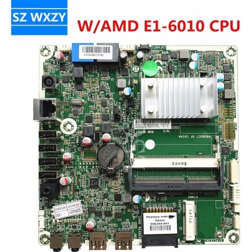 For HP 205 G2 AIO Motherboard With AMD E1-6010 Processor 806244-001 751275-001 728601-001 768784-001 DDR3 100% Tested Fast Ship