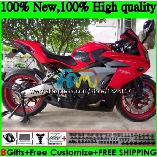 CBR-650F For HONDA CBR 650 F CBR650F 11 12 13 14 15 83BS.17 CBR650 F CBR 650F 2011 2012 2013 2014 RED BLACK 2015 2016 Fairing