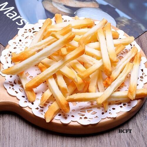 French fries food props dining room hall bar cafe hotel restaurant store shop decoration fake simulation potato chips model