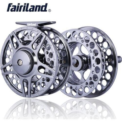 70 80 90 100mm 3BB fly fishing reel Combo Aluminum carretilha de pesca 1/2 3/4 5/6 7/8 fish reel with Spare Spool 2 styles coils