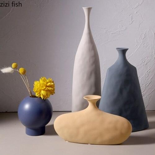 Ceramic Flower Vase Decor Art Vases Dried Flowers Bottle Hydroponic Vase Flower Arrangement Container Flower Basket Flower Pot