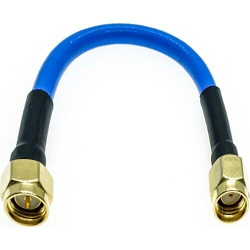 RPSMA male to SMA male Connector RG402 RG-402 Semi Flexible Coaxial Cable 0.141" 50ohm Blue