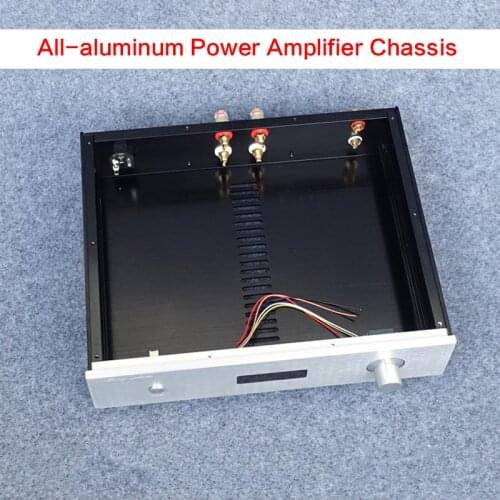 360*82*288MM All Aluminum Power Amplifier Chassis DIY 3608 Audio Shell Amplifier Case Power Supply Enclosure with Volume Display