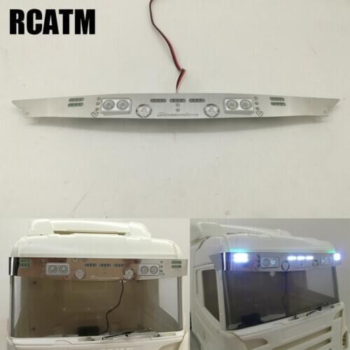 Metal Visor Light Blue White Light for 1/14 Tamiya RC Truck Car SCANIA 620 56323 730 470