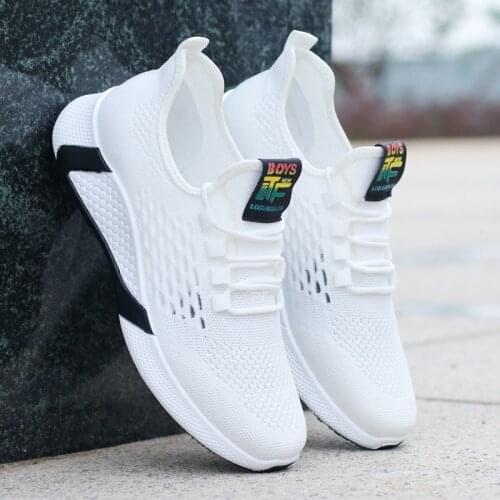 Men casual sneakers 2021 summer breathable mesh men sneakers lace-up lightweight men sports shoes Zapatillas Hombre