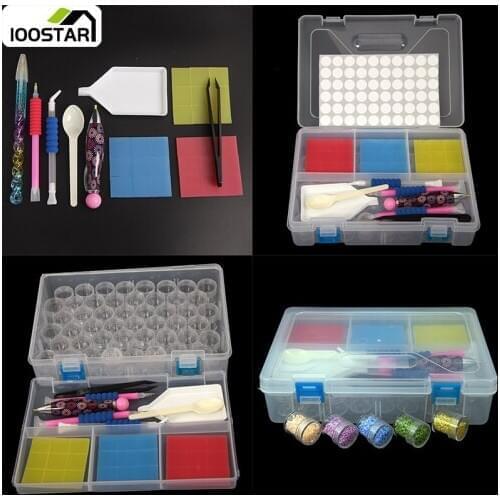 New 48 Box And Diamond Painting Tools Diamond Mosaic Carry Case Container Storage Box Diamond Embroidery Container Storage Box