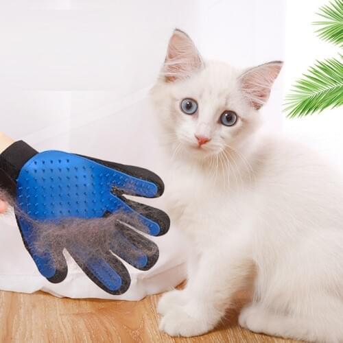 Pet Grooming Glove for Cats Brush Comb Cat Hackle Pet Deshedding Brush Glove for Animal Dog Pet Hair GloveS for Cat Dog Grooming