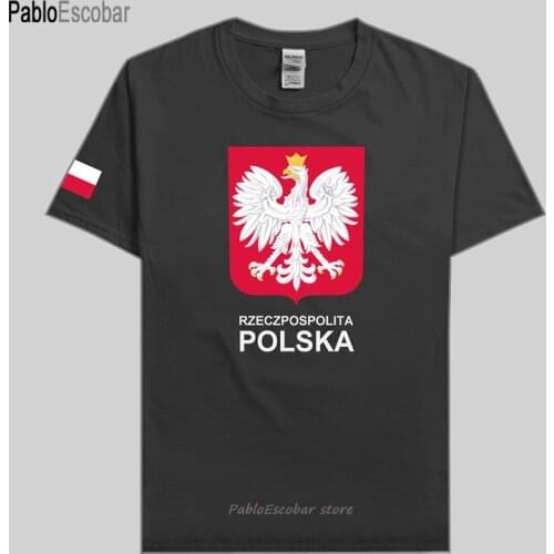 Poland mens t shirts Polish Pole jerseys hip hop nation cotton t-shirt fitness clothing tops tees country POLSKA POLAK