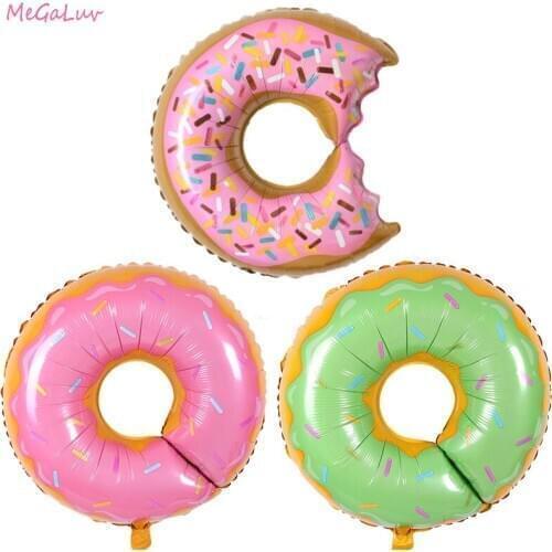 Donut Party Balloon Kids Birthday Donut Grow Up Banner Baby Shower Donught Disposable Tableware Donut Theme Party Supplies