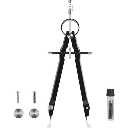 Professional Compass, Compass Geometry Set with Lock, Math and Precision Compass, Metal and Durable for Solid and Plane Precisio