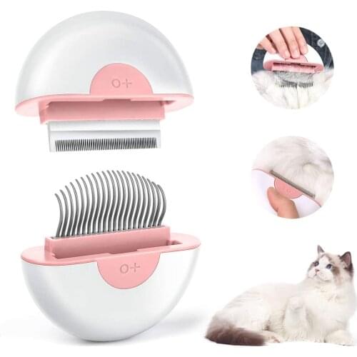 Pet Cat brush Long Short Hair 2 IN 1 cat grooming for Shedding Dogs Massage Comb Shedding Tools Pet Comb Grooming Kit