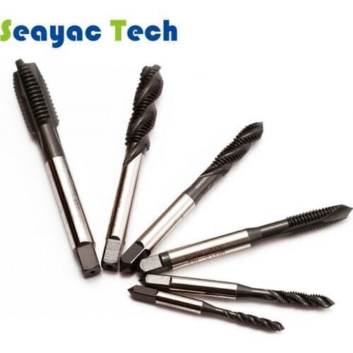 M2 HSS spiral flute Machine Taps M2*M16 for Creating Steel Aluminium screw thread high speed steel material taps