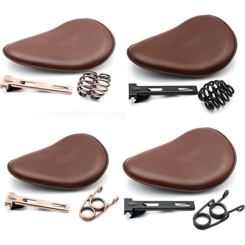 Motorcycle Waterproof Passenger Cushion Pad Seat Rear Solo Seat Universal for Harley Suzuki Yamaha Kawasaki Bobber Chopper