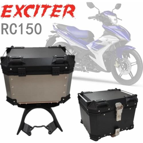 Motorcycle Aluminum Alloy Box for Yamaha Exciter-GP-150-RC RC150 Tail Box Rear Luggage Case 45L 55L 65L Trunk Storage Top
