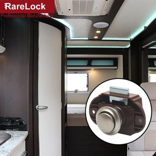 Push Button Cabinet Lock For Ambulance RV Caravan Motorhome Cupboard Hospital Furniture Locks Latch Rarelock a