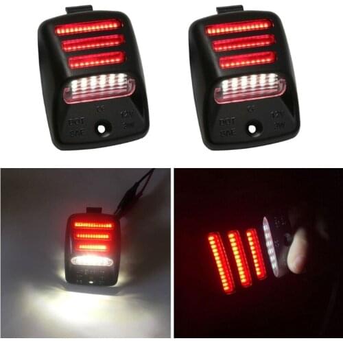 1Pair Car LED License Plate Light Red Tail Running Light Rear Fog Lights for Tacoma Tundra 2005-2015 Wholesale