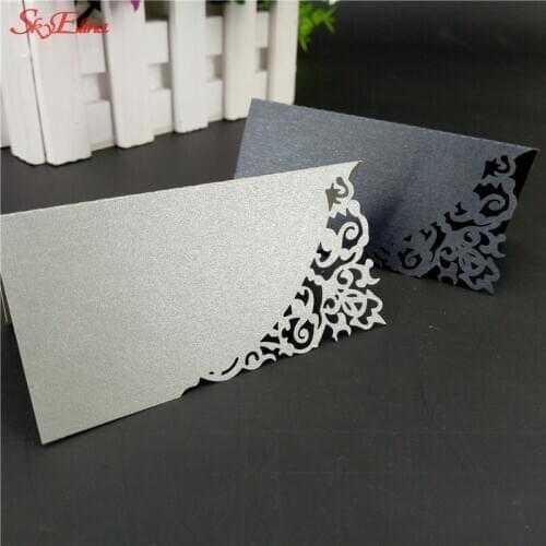 10Pcs Laser Cut Vine Hollow Place Name Card Wedding Celebration Birthday Party Seats Name Table Place Card Event Supply 8ZSH870
