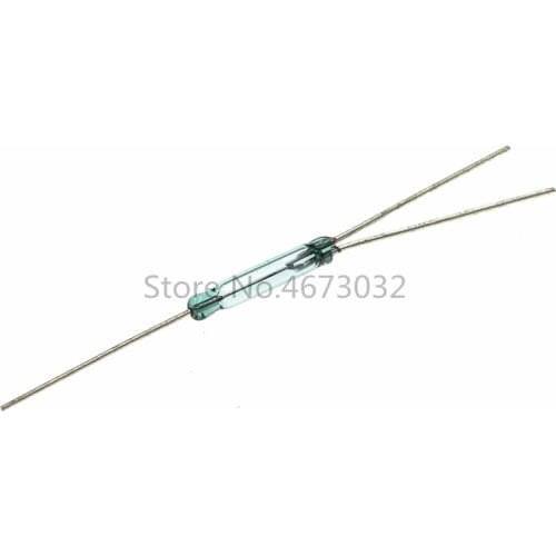 100pcs Reed Switch 3 pin 2.5X14MM Magnetic Switch Normally Open and Normally Closed Conversion