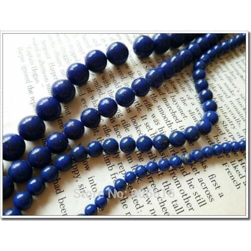 4-10MM 2Strands/pack Natural Stone Imitation lapis lazuli Bead Strands Semi-precious Stone Jewelry Beads