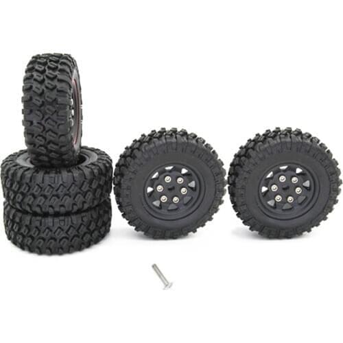 5Pcs Rubber Spare Tires Tyre Wheel Upgrade Accessories for XIAOMI XMYKC01CM JIMNY 1/16 RC Crawler Car Parts