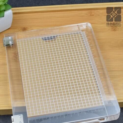 Notebook Type Acrylic Locator Precise Positioning Transparent Acrylic Printing Locator Metal Folding Rubber Stamp Tool